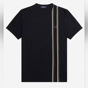 Fred Perry Striped Panel T-shirt, NEW